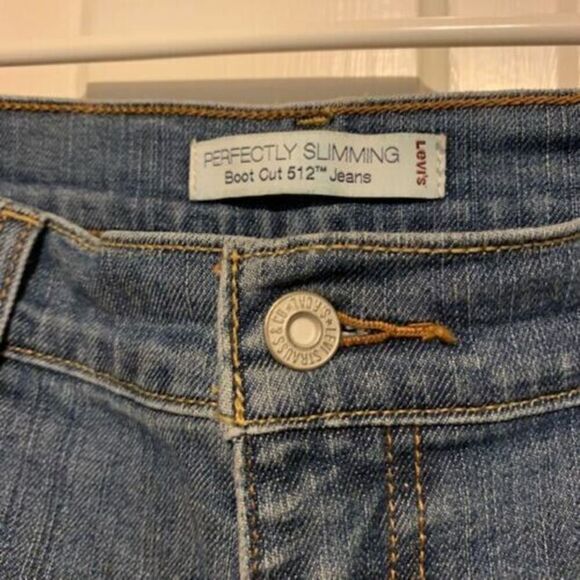 LEVI'S PERFECTLY SLIMMING BOOT CUT 512 SIZE 14 M JEANS - Picture 6 of 7
